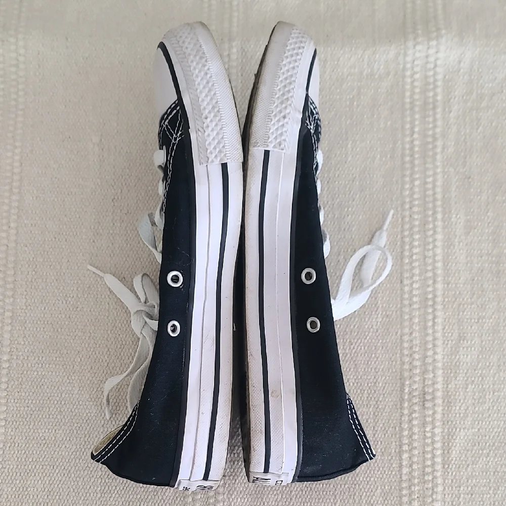 Black and White Canvas Sneakers - Picture 5 of 6